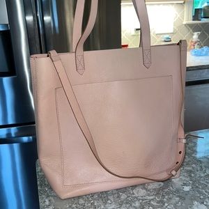 Blush transport bag by Madewell leather shoulder bag